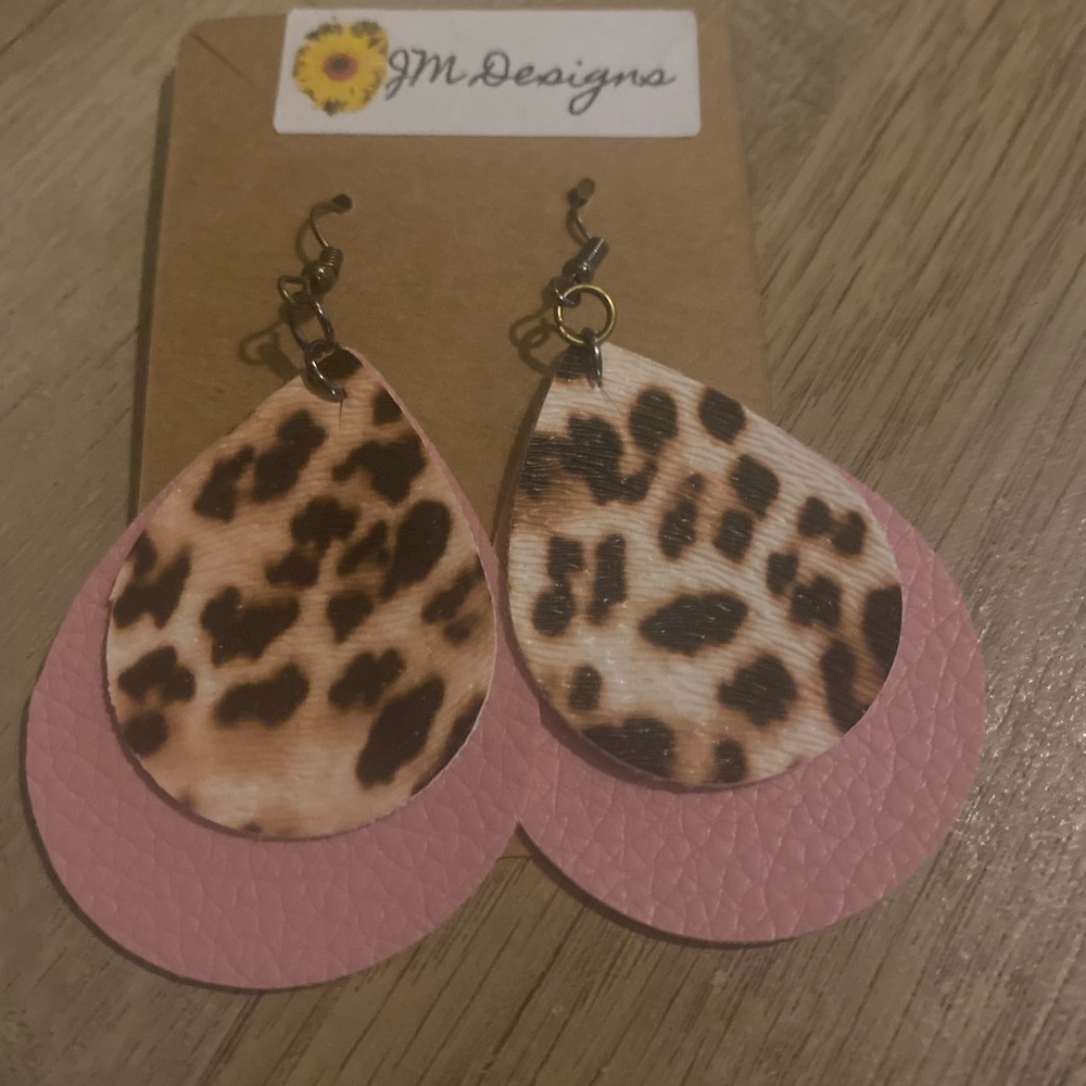 Cheetah earrings